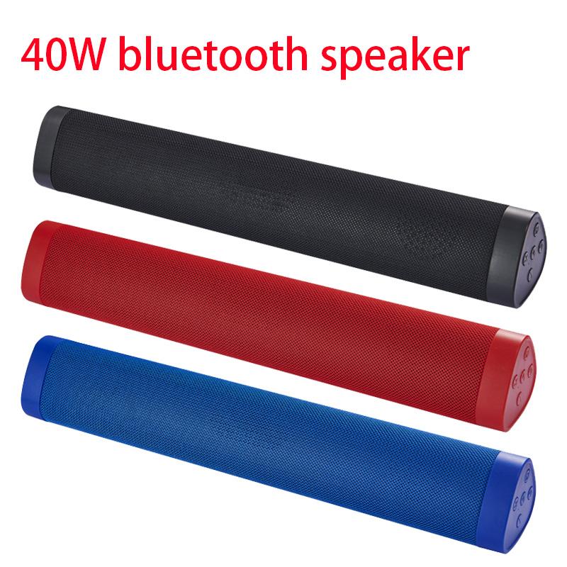 

40W Wireless outdoor portable Bluetooth speaker super bass home theater subwoofer Soundbar audio column music center TF card
