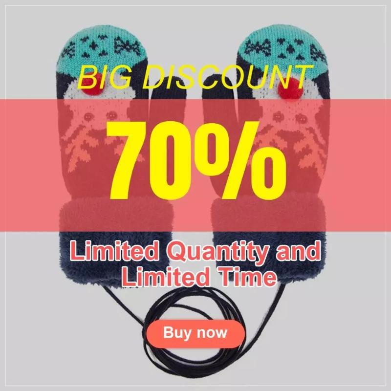 

TRUENJOY Cute Women Winter Gloves Knitted Mittens Girls Christmas Gift Thick Gloves