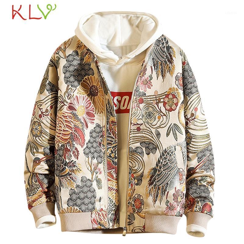 

Men Jacket Embroidery Print Zipper Winter Long Sleeve Jackets Coat Windbreaker Chaqueta Hombre Plus Size Streetwear Hip Hop 19Jl1, As pic