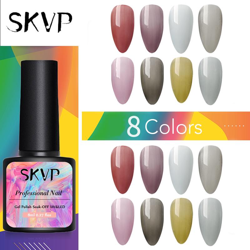 

SKVP Varnish Nail Gel Polish For Nail Art Manicure Semi Permanent Top Coat UV LED Gel varnishes Base top coat lacque, K104
