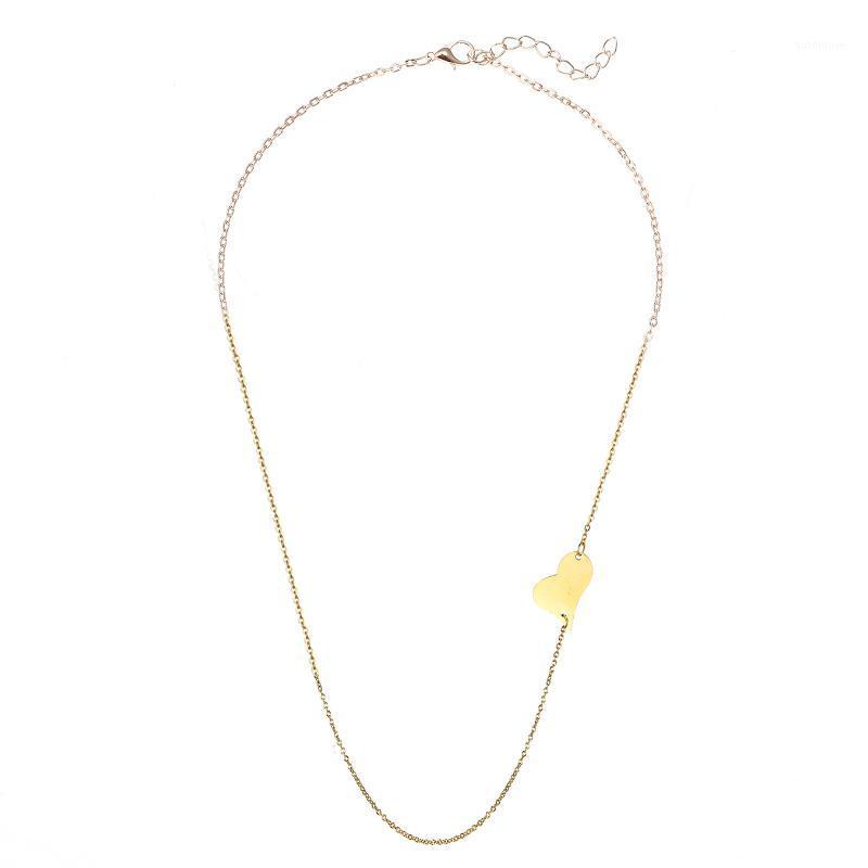 

Stainless Steel Thin Chain Heart Pendant Necklace For Woman Charm Love Choker Valentine's Day Gift Jewelry1
