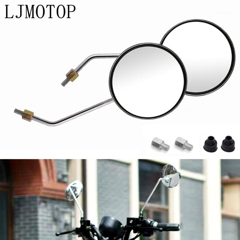 

Motorcycle Mirrors Niversal Round Side Back View Mirror 8mm 10mm Rearview Electric Bicycle
