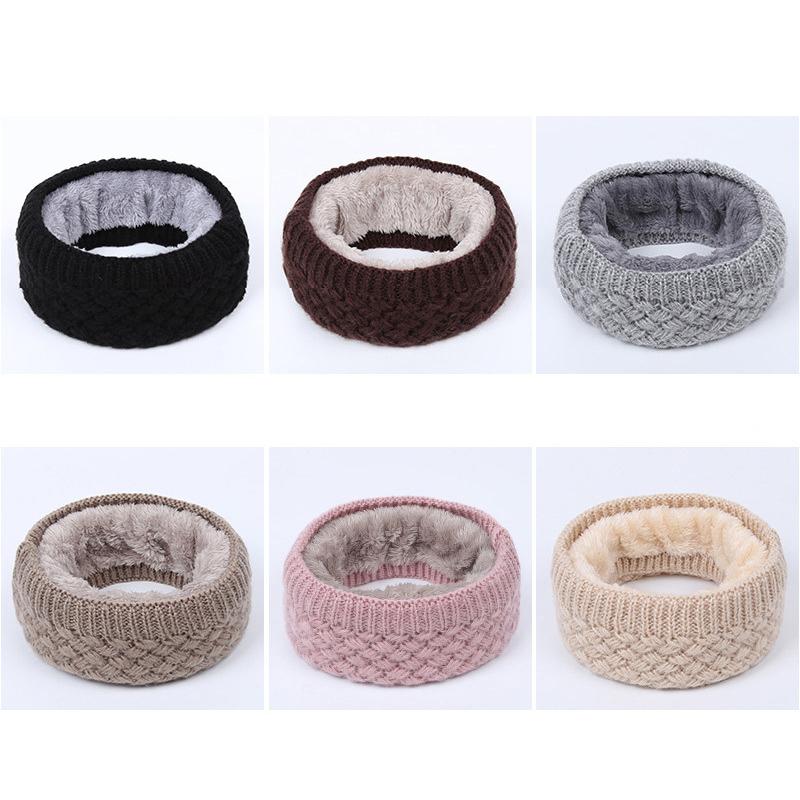 

H:HYDE Winter Warm Brushed Knit Neck Warmer Circle Go Out Wrap Cowl Loop Snood Shawl Outdoor Ski Climbing Scarf For Men Women