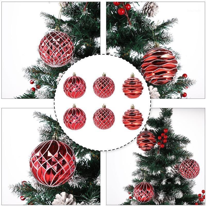 

6pcs Hamd-made Christmas Painting Balls Decorative Tree Pendants Xmas Decors Tree Pendants for Decor House Home Xmas Party1