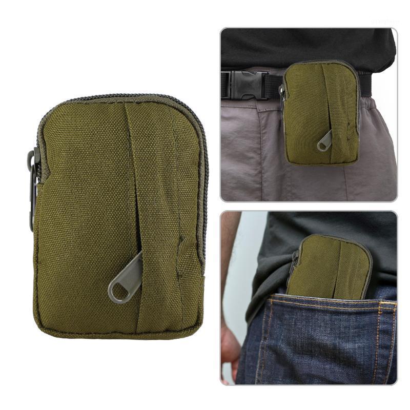

Outdoors Sports Nylon Waterproof Zipper Waist Bag Campaign Matching for Camping 9 Colors1, Black