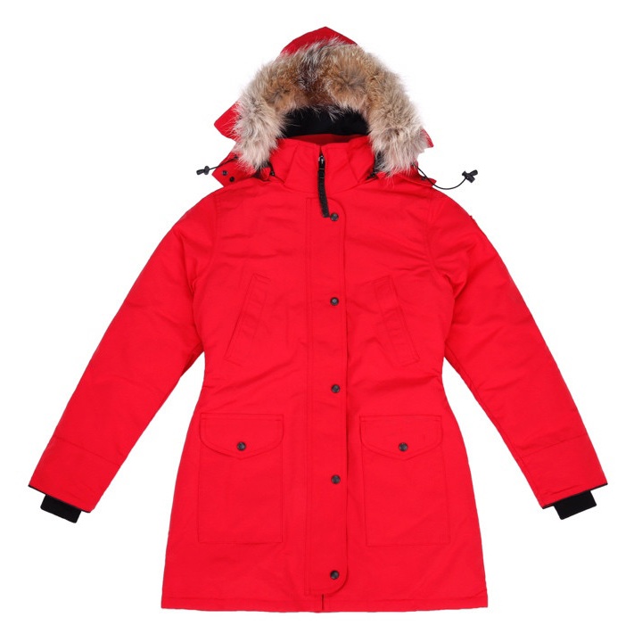 

Brand New Women Canada Down Coats Rossclair Parka Style0 Thick Warm Hooded Winter Coats Down Jacket Windbreaker 07 With the silver label, White