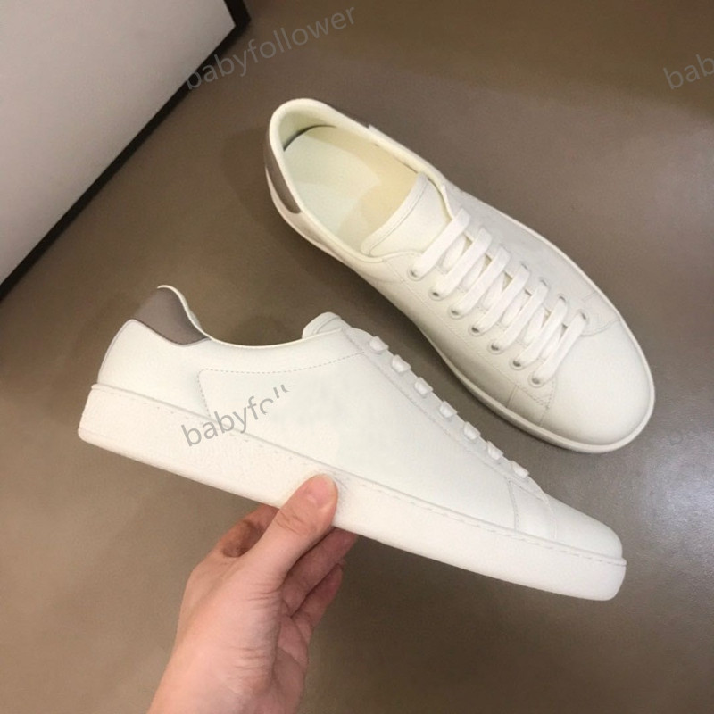 

New fashion Catwalk high quality Apple Ace Style Alphabet Sneakers Genuine Leather Classic Paris Sneakers Size EUR 35-46