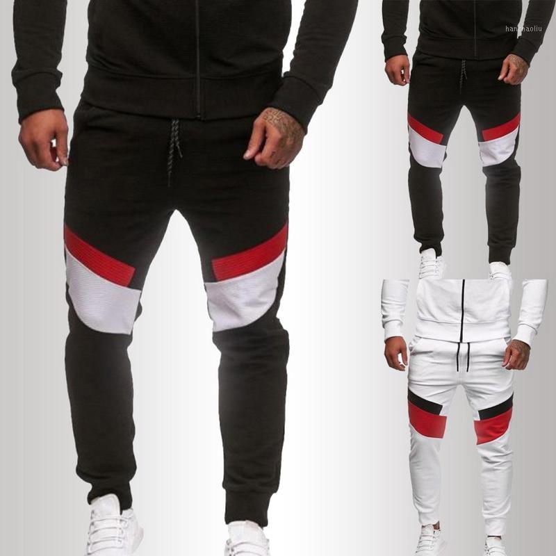 

2020 Men Jogger Patchwork Gyms Pants Men Fitness Bodybuilding Gyms Pants Runners Clothing Sweatpants Trousers Hombre1, Black
