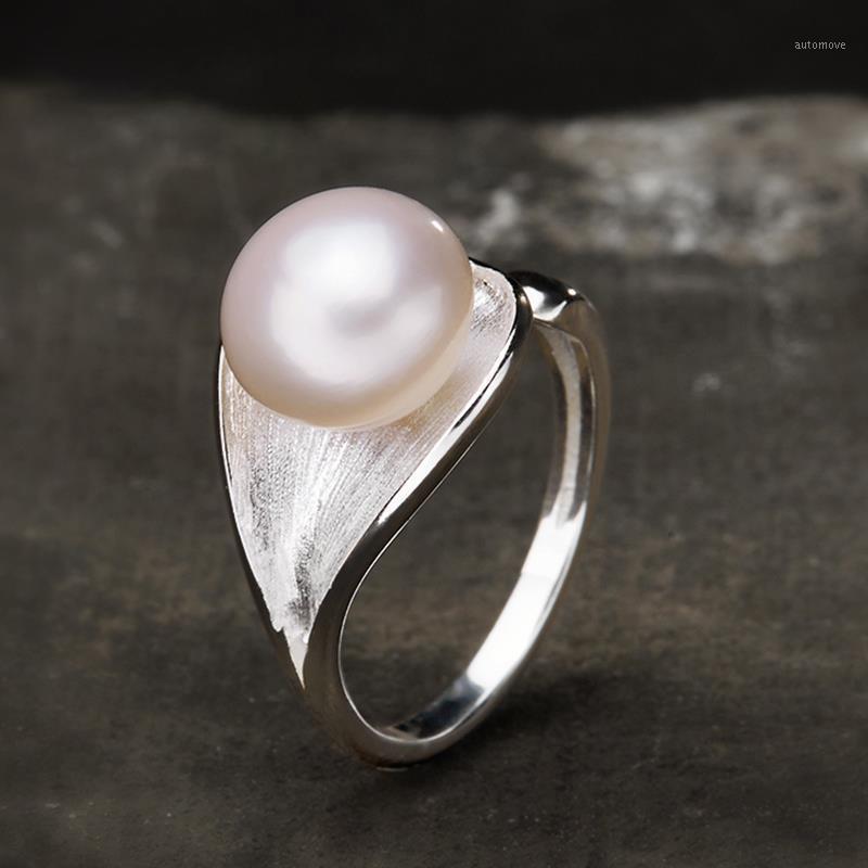 

Japanese and Korean original handmade pearl engagement ring creative luxury top noble designer craft elegant silver jewelry1
