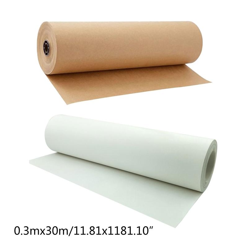 

Kraft Wrapping Paper Roll-30cmx30Meters Brown Wrapping Gift Birthday Party Wedding Packaging Package Craft Home Chrisrtmas Decor