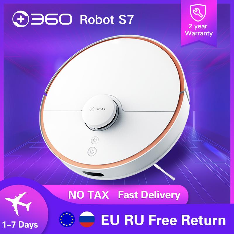 

360 S7 Robot vacuum cleaner Smart home Wireless vacuum cleaner Sweeping Mopping LDS 2200pa App control dust collector 580ML