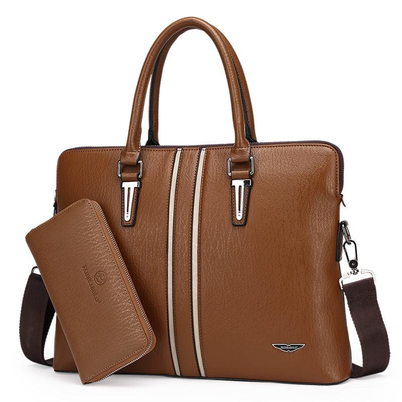 

Briefcases Maletines Briefcase Mens Business Cases Male Office Portable Bag 14 Inch Computer Laptop Handbags Totes Document Sorting, Black