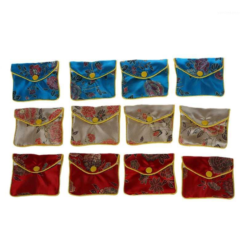 

12 X Jewellery Jewelry Silk Purse Pouch Gift Bag Bags HOT1 Dmgjc