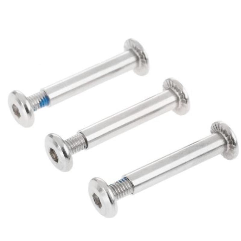 

50Pcs 0.24inch/6mm OD Inline Skate Axle Screws Replacement, Shaft Hex Socket Screw Wheel Axles Repair Tool 31mm, Silver