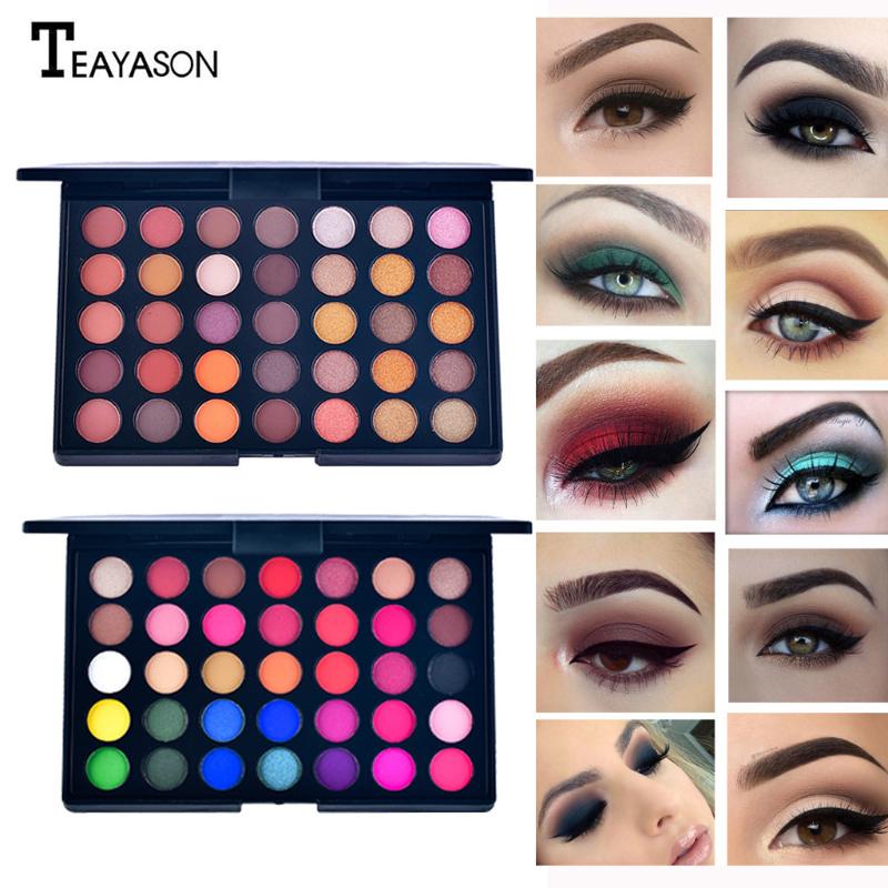 

Eye Shadow 35 Colors Shimmer Matte Eyeshadow Palette Professional eyeshadows beauty glazed eye shadow primer glitter eyeshadow