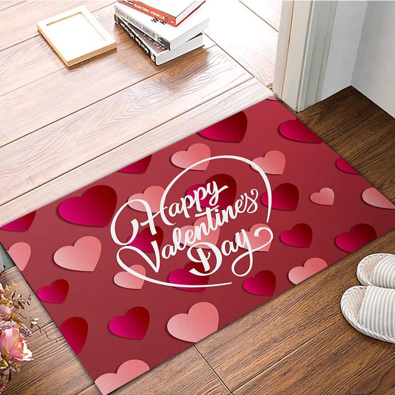 

Valentine's Day Mat Doormats Door Entry Front Door Mats Outdoor Entrance Indoor Welcome Floor Carpet Mat Rug Tapis Salle De Bain