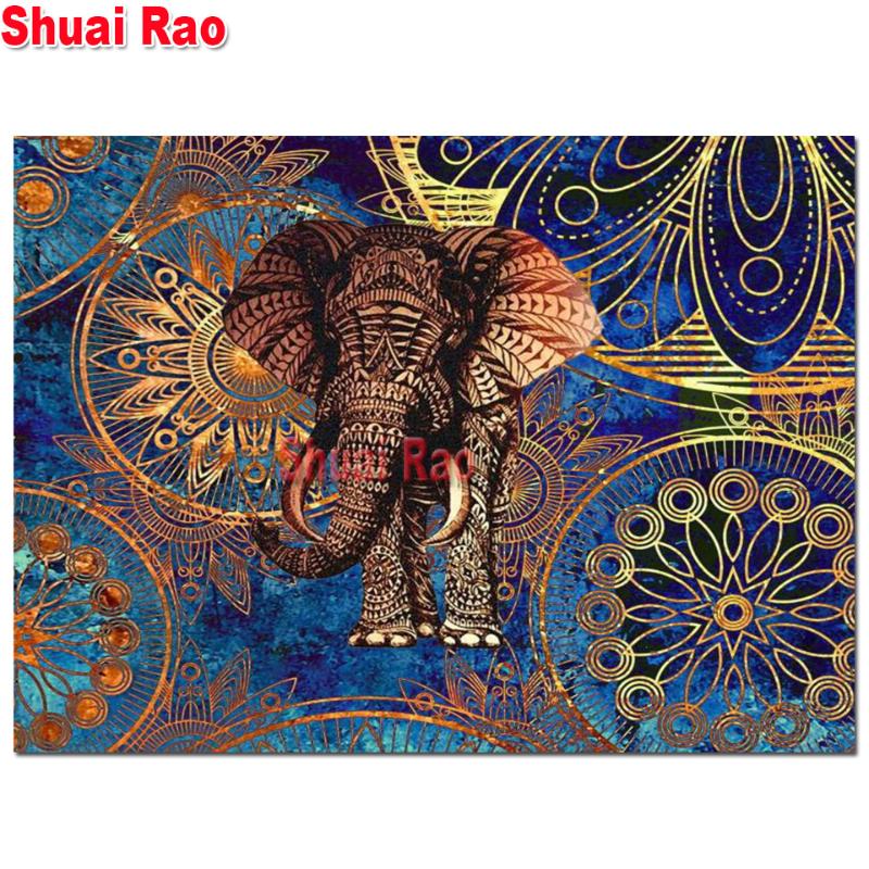

5d diy diamond painting full square/round drill Mandala Elephant diamond art embroidery cross stitch puzzle mosaic,