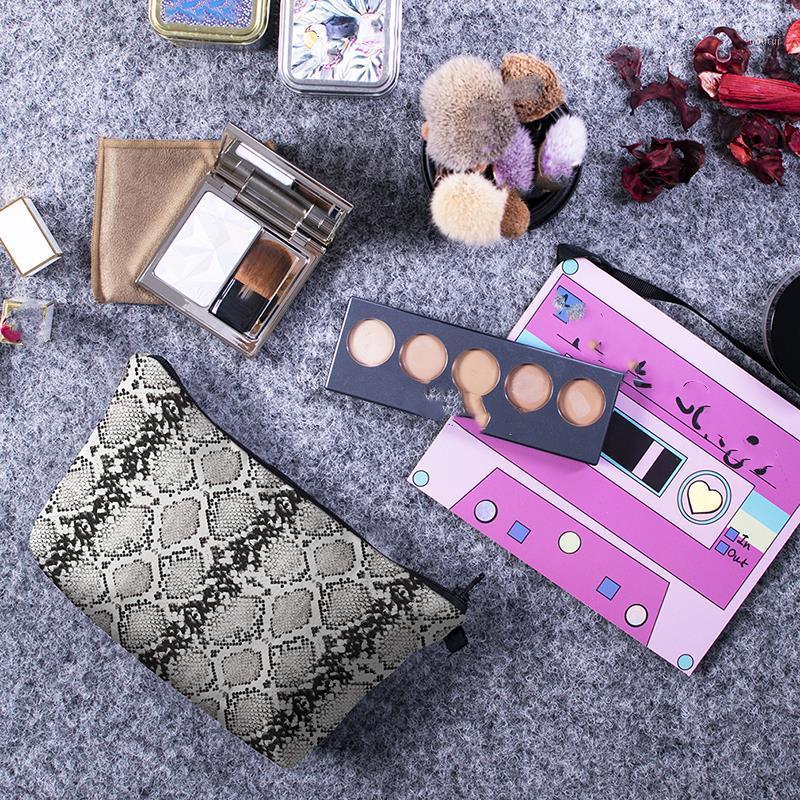 

High Capacity Makeup Bag Printing Serpentine Cosmetic Bag Organizer Women Multifunction Beauty1, Bpd602820