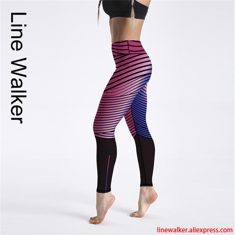 

Stripe Gradient Leggings for Women Fitness High Waist Yoga Pants Sport Gym Push Up Tights Sport Swear Running Leggins1, Cx000501
