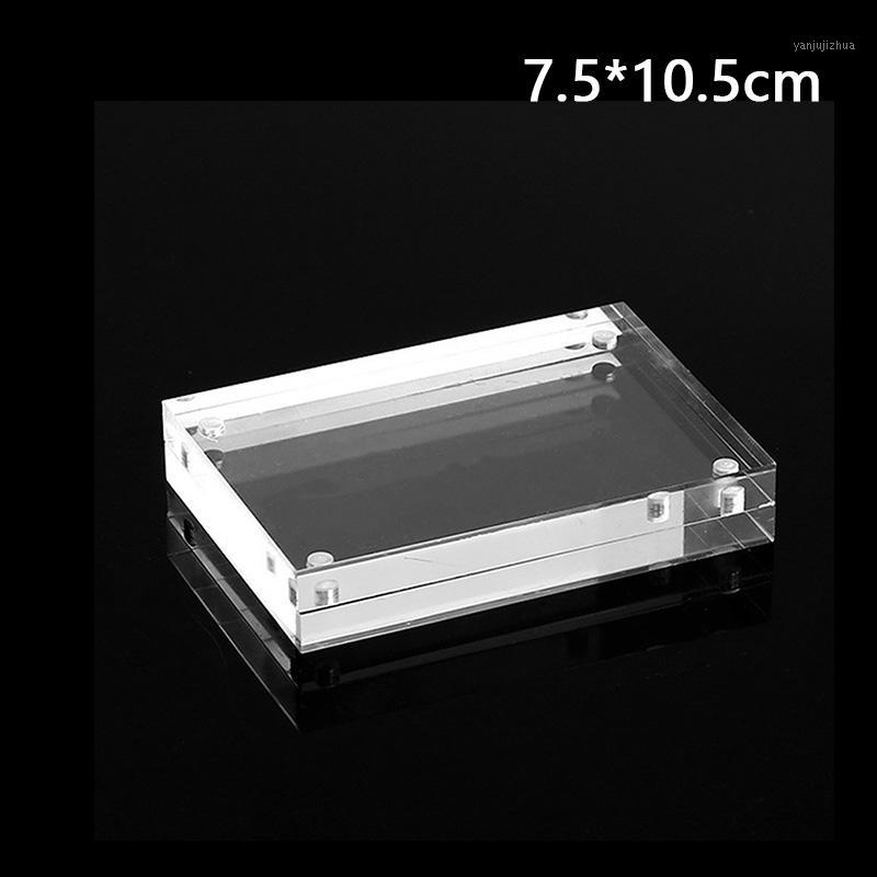 

1*Photo Frame Non-toxic Right Angle Acrylic Photo Frame Set Thickness 0.8+0.8cm Price Tag Multi-functional Display1
