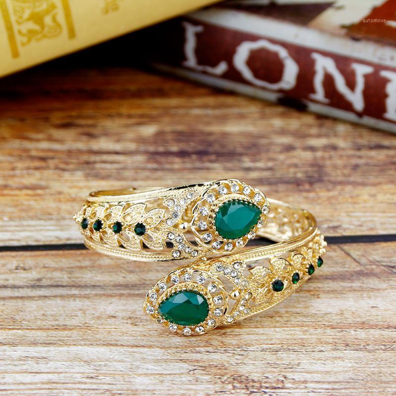 

Sunspicems 2020 Morocco Bangle for Women Gold Color Wedding Jewelry Algeria Traditional Bijoux Wholesale1