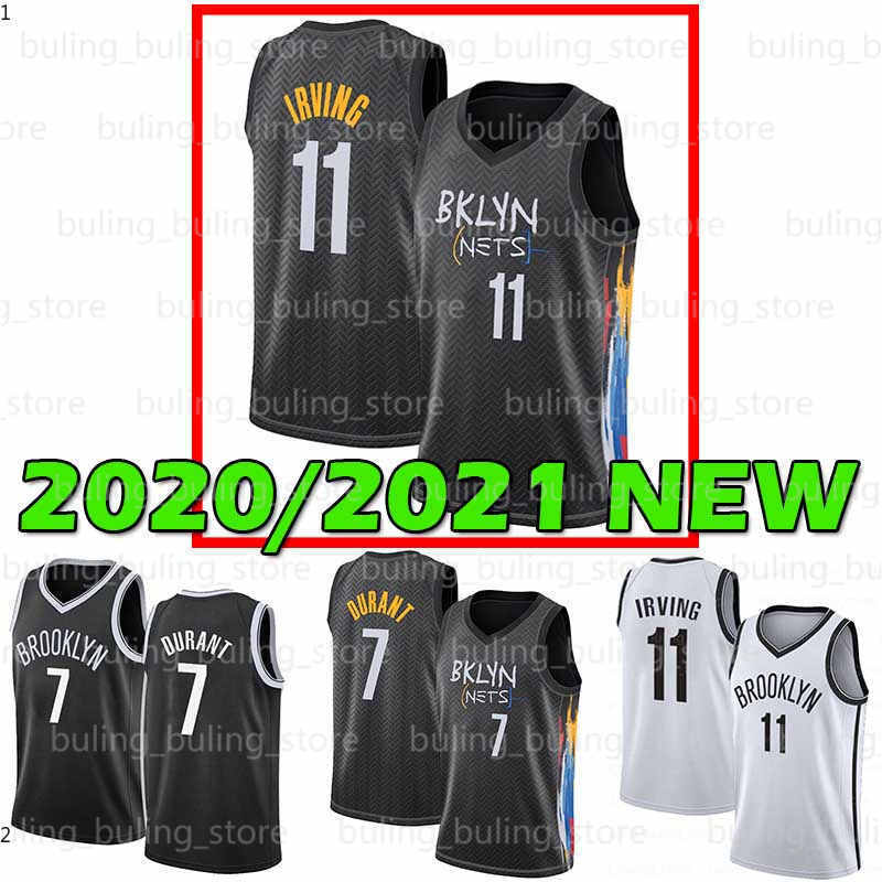 

2020 2021 New Brooklyn Nets Kyrie Kevin 7 Durant Irving Biggie ST.PATRICK High School Texas Longhorns Basketball Jerseys, Black;red