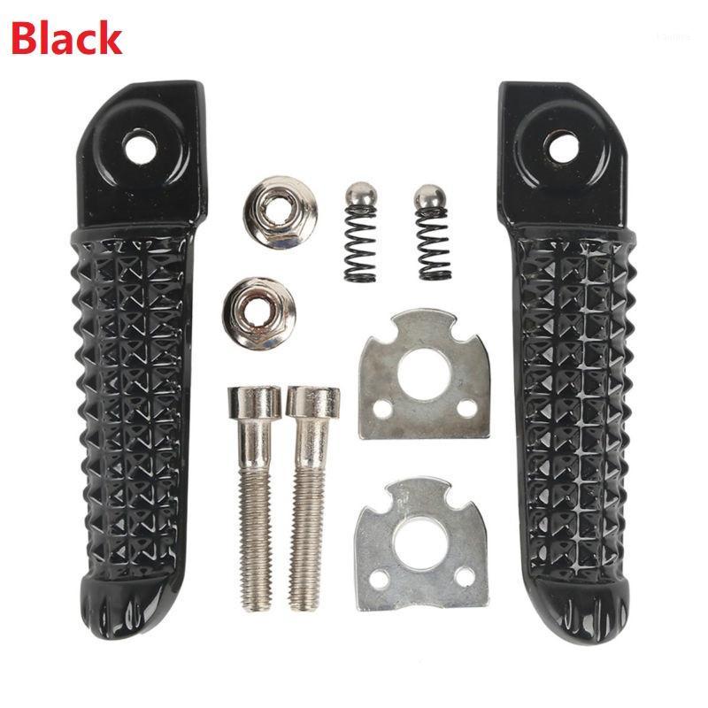 

Motorcycle Rear Footrest Foot pegs For YZF R1 02-14 R6 2003-2017 2013 12 Chrome Matte Black Aluminum 3 Style1