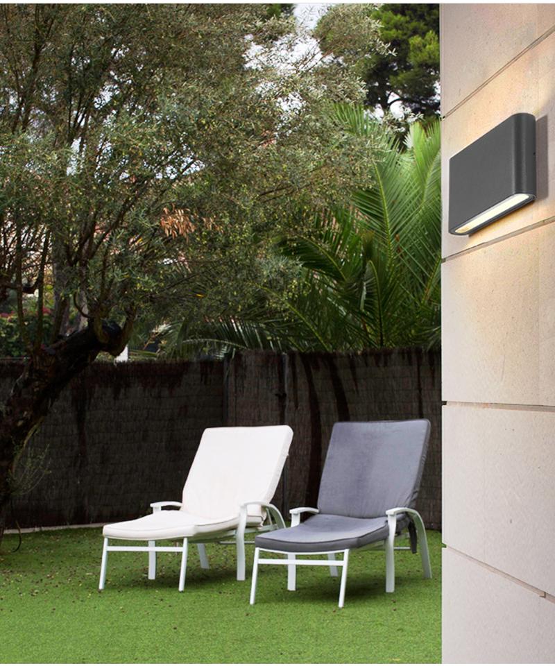 

12W 6W lampada LED Aluminium wall light rail project Square LED wall lamp bedside room bedroom decor arts