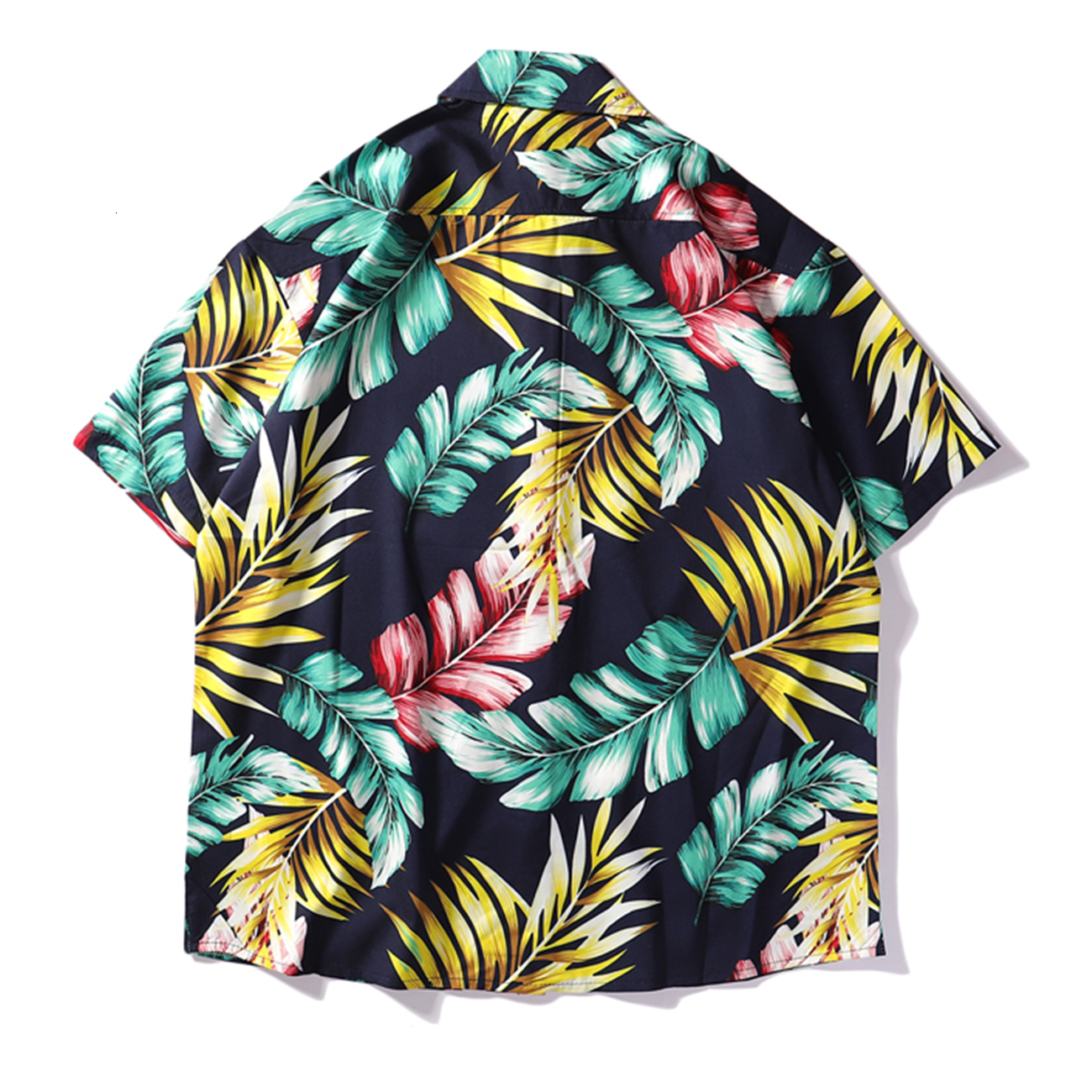 

2021 New Aelfric Eden Hawaii Loose Hip Hop Men Shirts Streetwear Summer Beach Flower Print Short Sleeve Vacation Cotton Casual Tops S8fn, Black