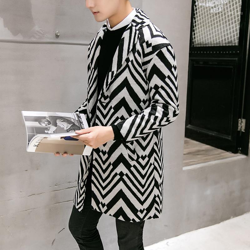 

2020 2020 new spring autumn high quality fashion Zebra pattern overcoat male long trench coats men winter jacket men 5Z1, 1 long