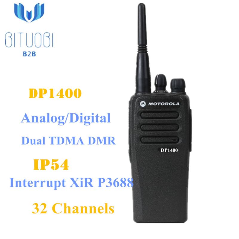 

DP1400 digital analog two way radio 136-174MHz 403-470MHz walkie talkie with waterproof feature of IP54