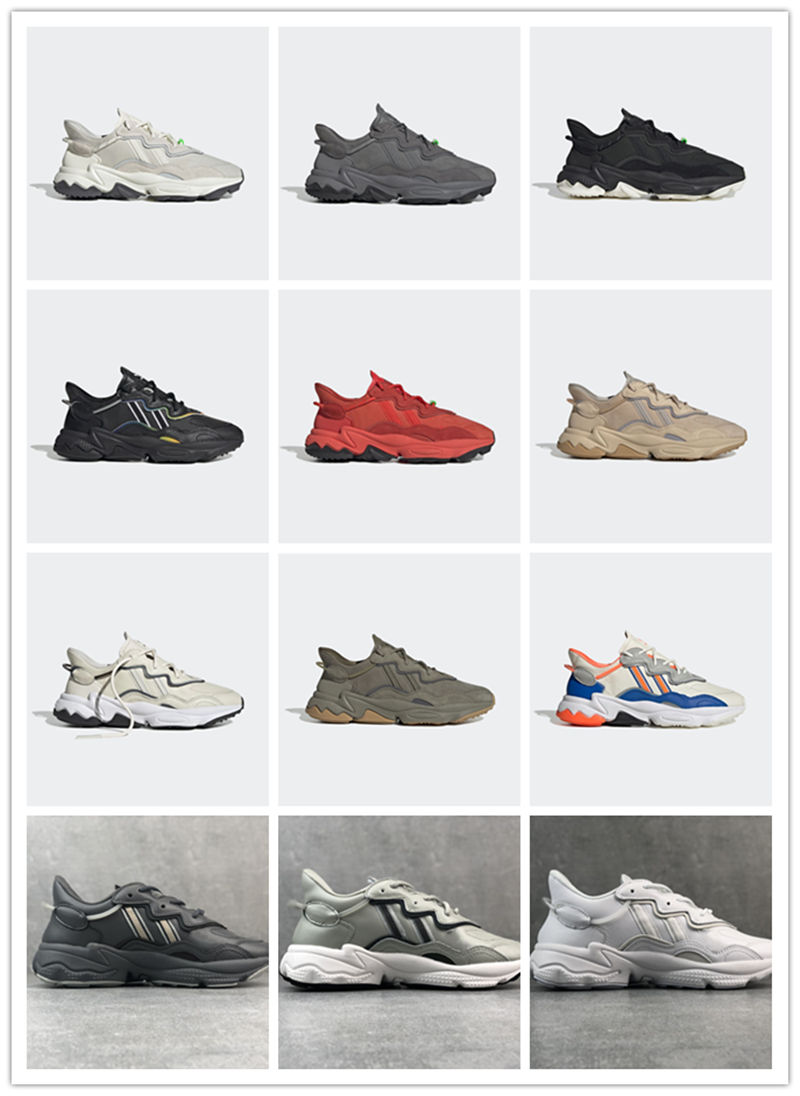 

Newest Ozweego TR Hi-Res Red Men Womens Casual Shoes White Multi Triple White SE Taped Seams Outdoor Shoes Size 36-45, 11