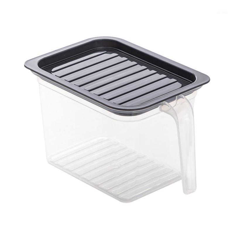 

Refrigerator Storage Box Transparent Plastic Box Kitchen Fruit Eggs Cereal Storage Refrigerated With Lid And Handle1