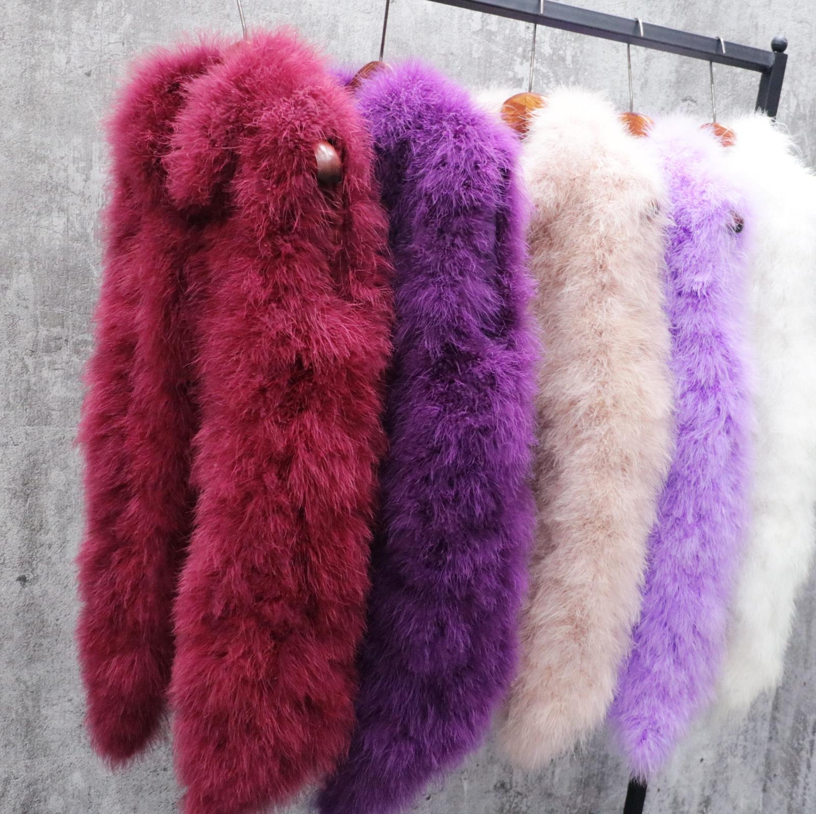 

and Winter Autumn Women Outerwear Royal Skin Ostrich Brief the Whole Game Turkey Feather Vest Uybx, Bare pink