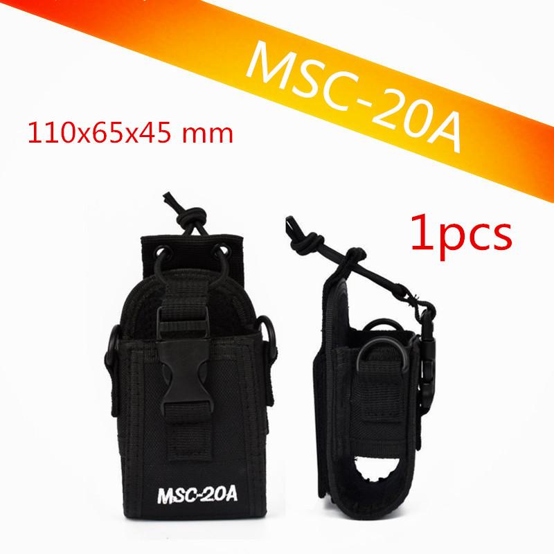 

2pcs Radio Holder MSC-20A/C/D Pouch Case Accessories For Yaesu I-com Walkie Talkie Two Way Radio BAOFENG 5R 82 UV8D GT-3