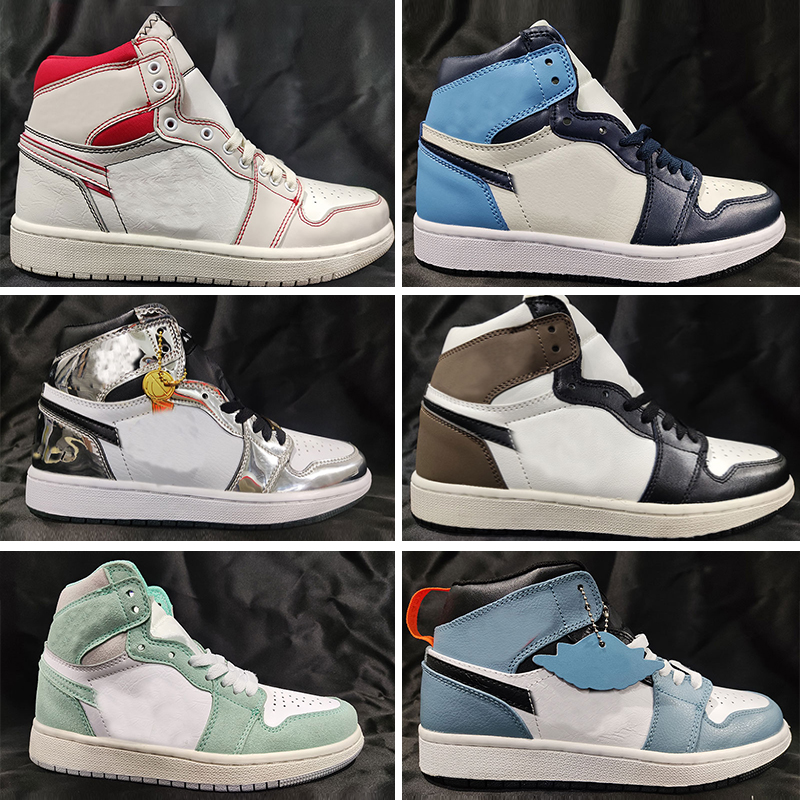 

Jumpman 1s Newest Mens Basketball shoes Royal Patent bred University Blue Dark Mocha Twist Light Smoke Grey Chicago UNC Bordeaux royal men women Designer sneakers, 13