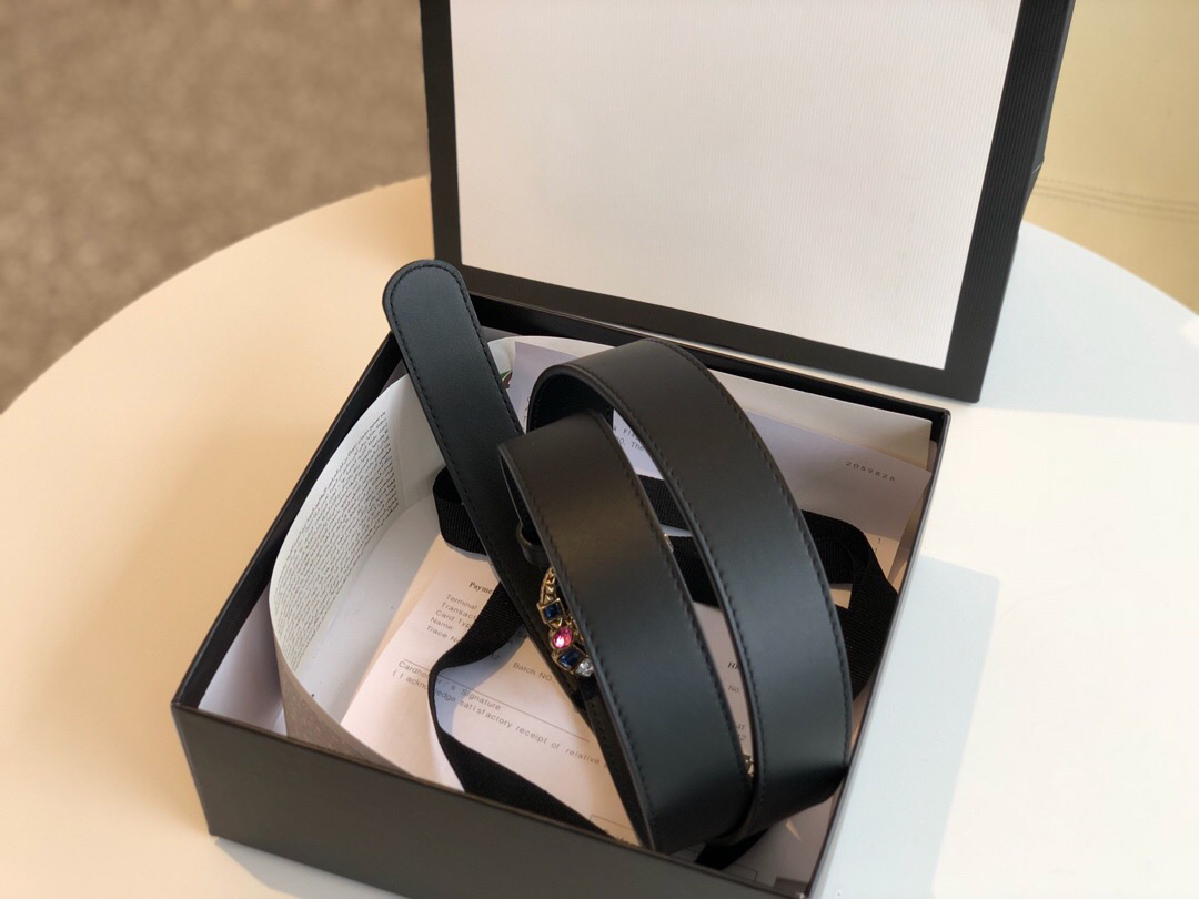 

Hot best quality 3 widths black genuine leather with gemstone buckle women belt with box men designers belts men belts designer belts 021