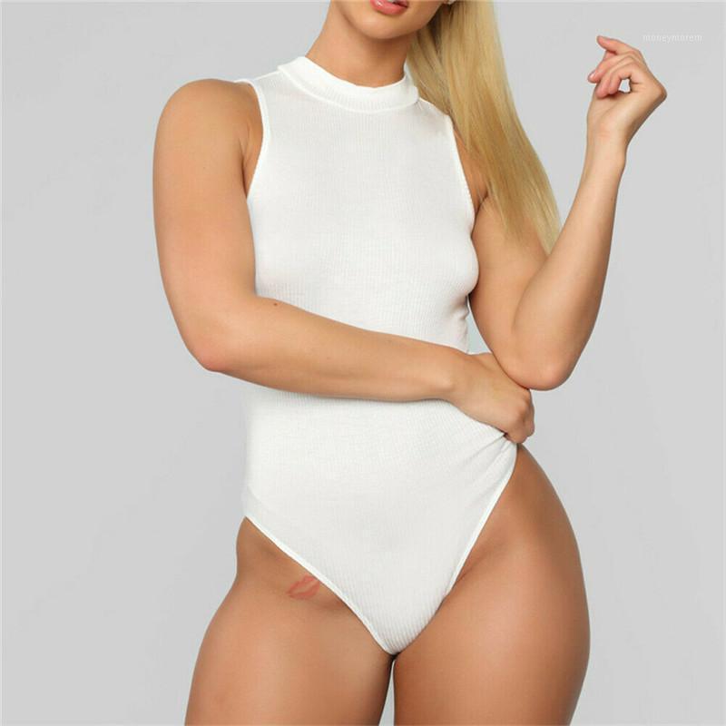

Summer Women Sexy Jumpsuit Bodycon Bodysuit Leotard Top Romper Blouse Sleeveless Women' Bodysuits1, Black