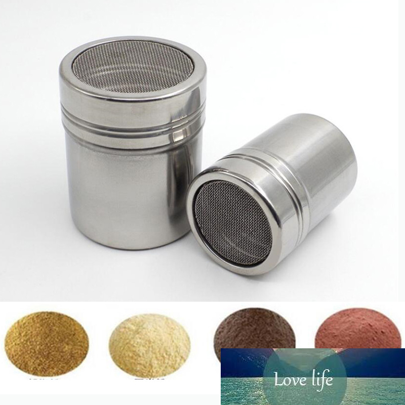 

HOT Stainless Steel Chocolate Shaker Cocoa Flour Icing Sugar Powder Coffee Sifter Lid Shaker Cooking Tools Coffee Accessories