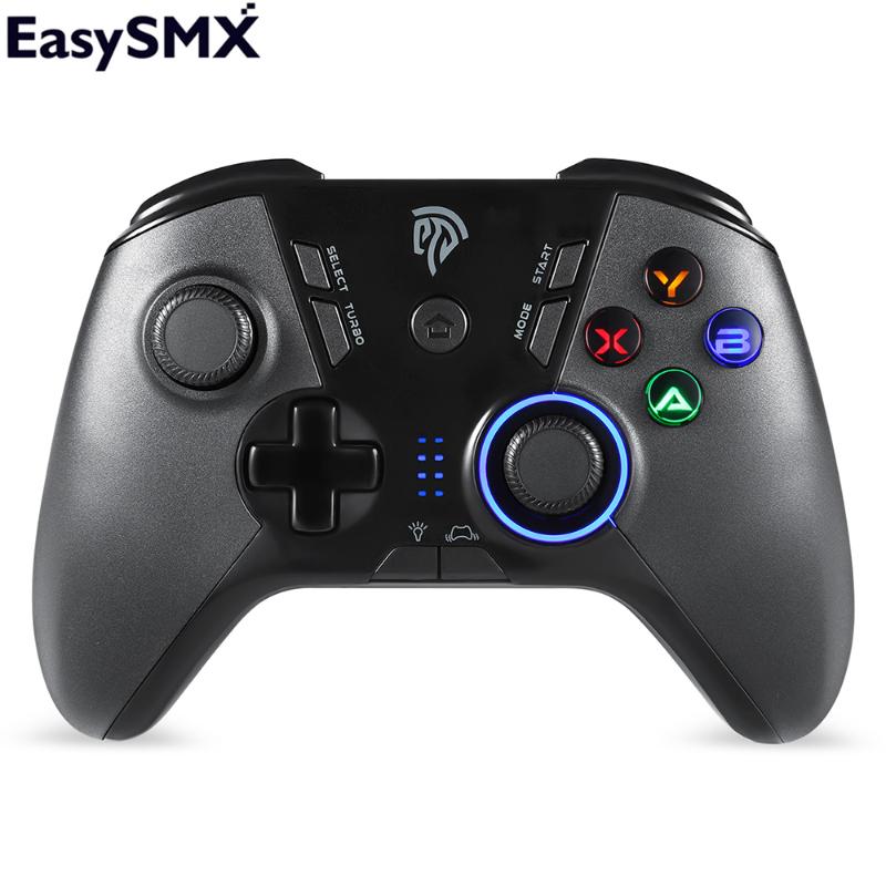 

EasySMX ESM-9110 Wireless Gamepad Joystick For Android Phone TV Box PC Windows 10 Controller LED Button Vibration Gamepad