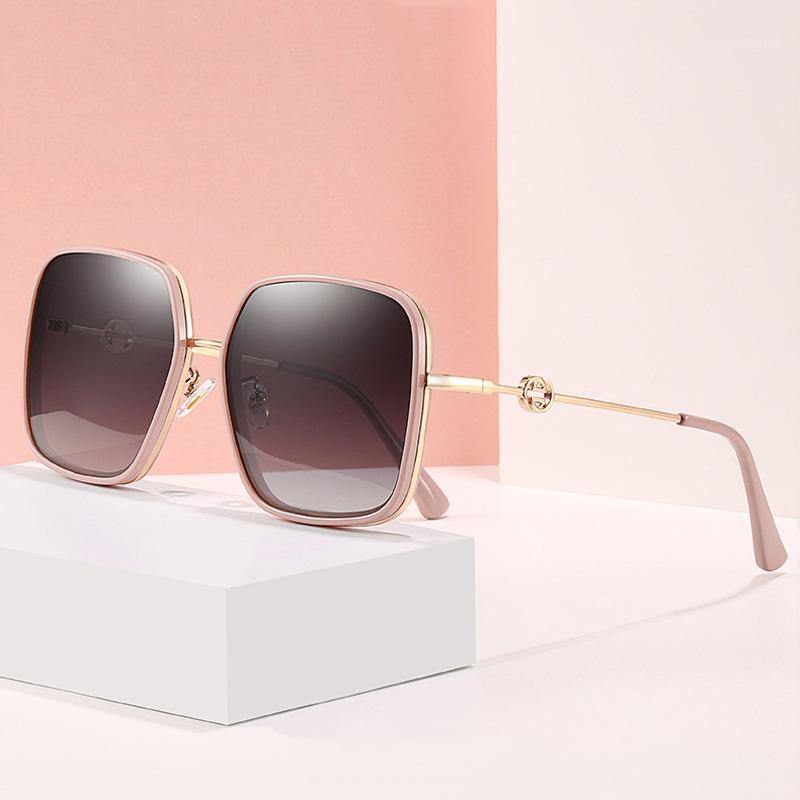 

Sunglasses Polarized Women 2021 Vintage Oversized Sun Glasses Woman Retro Square Sunglass Shades For UV4001