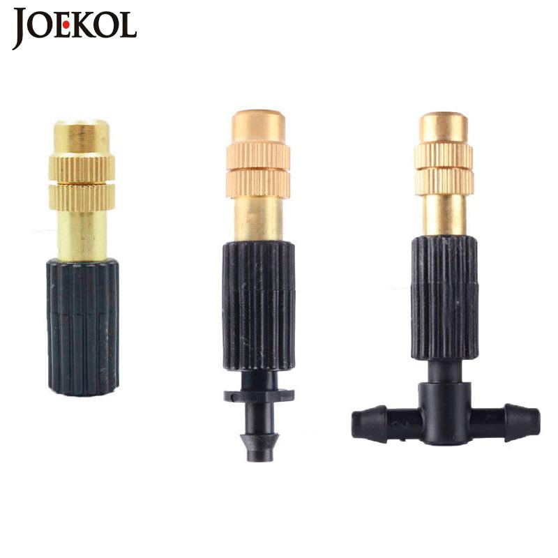 

10PCS Adjustable Brass Nozzle Garden Watering Irrigation Spray Cooling Parts Copper Sprinkler with Connector