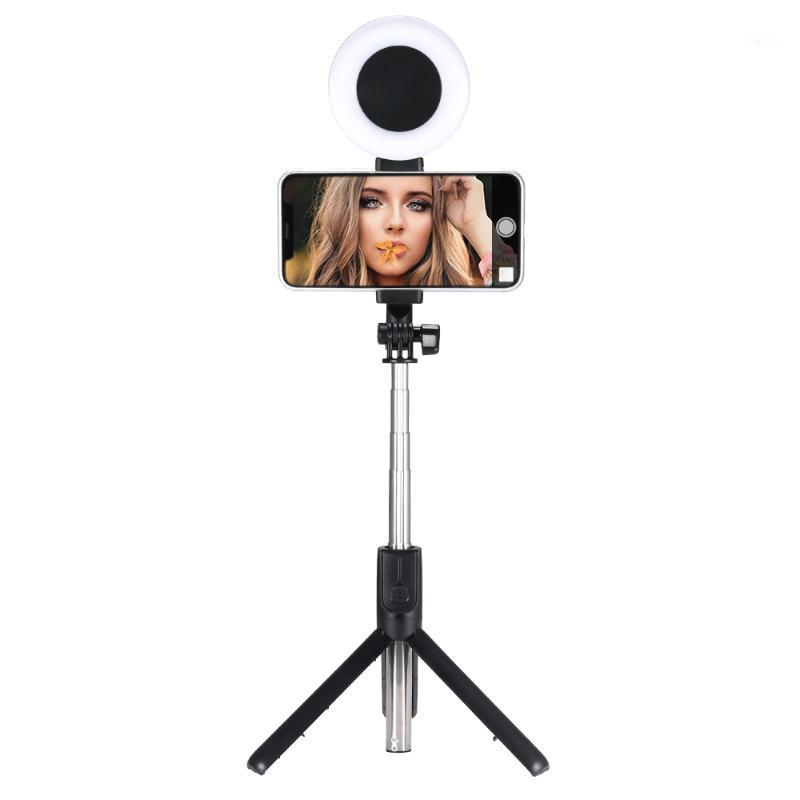 

Bluetooth Selfie Stick Extendable Live Tripod Selfie Stick Support LED Ring Light Wireless Bluetooth Ring Tripod For Live1