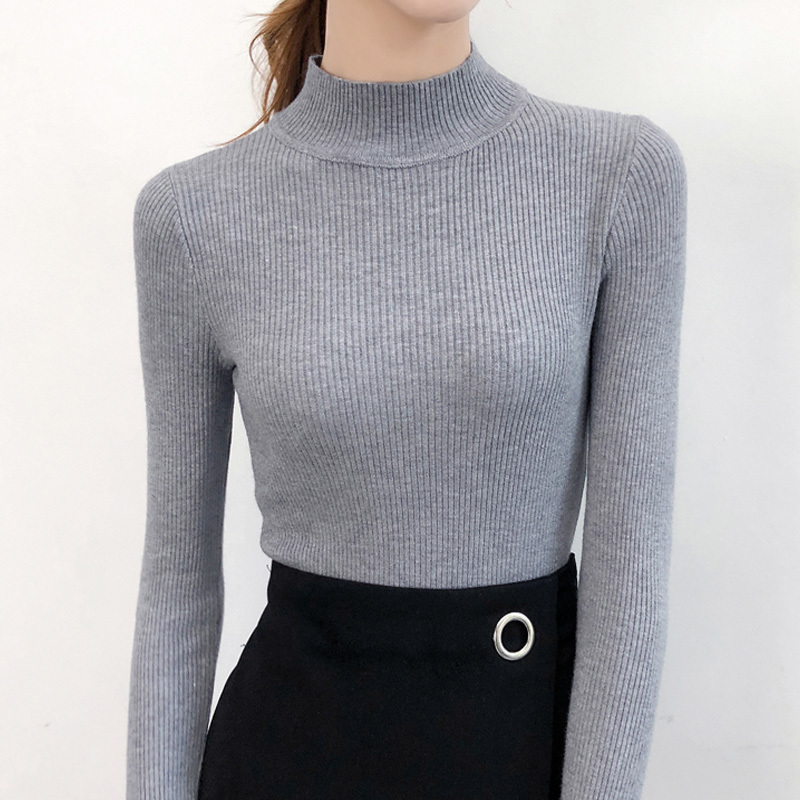 

Women Sweaters and Lungs V Cashmere Sweat Neck Long Clown Male Soft Elasticity Bodycon Jumper Pull Femme, Dark blue