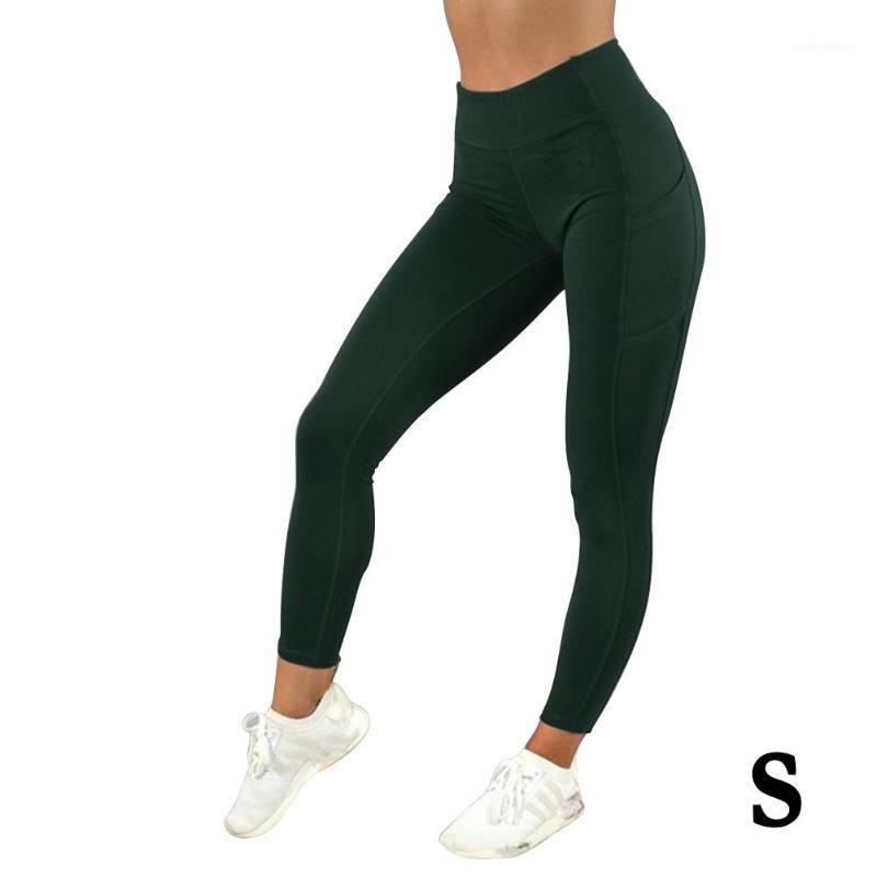 

Fashion Women Leggings Slim Fit Yoga Running Pants With Pocket Gym Fitness Leggings Workout Pants1, Black