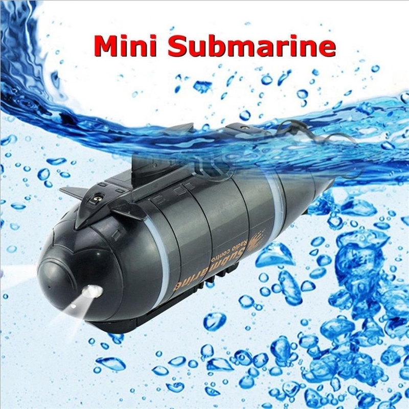 

Mini RC Submarine Speed Boat Remote Control Drone Pigboat Simulation With LED Light RC Toy Gift Toy for Kids Y200413