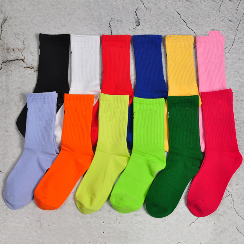 

mens socks Paris letter socks sports 100% cotton Fashion and leisure womens mans wear summer couple long stockings Average size, Yellow