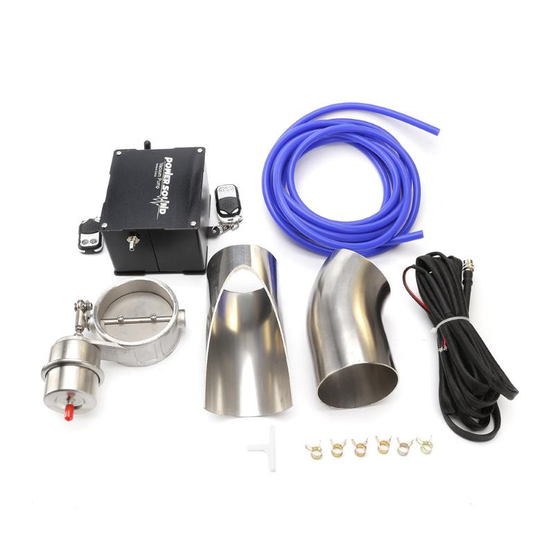 

For Automobile exhaust pipe refitted with electric remote control valve with vacuum pump