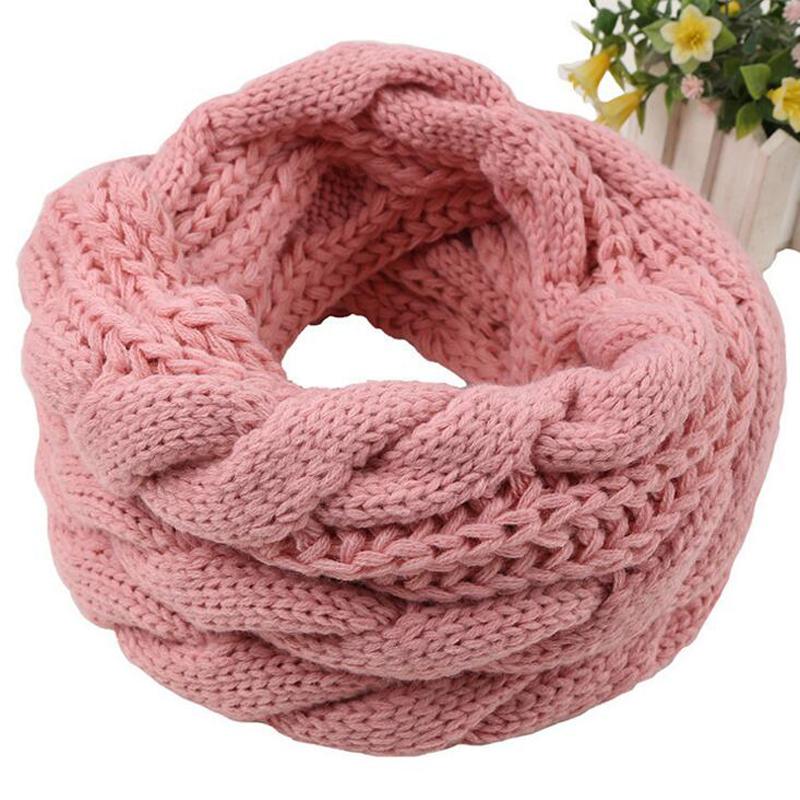 

Fashion Knitted Snood Scarf Warm Winter Women Scarf Cashmere Snud For Women Infinity Scarves Neck Circle Ring 2020