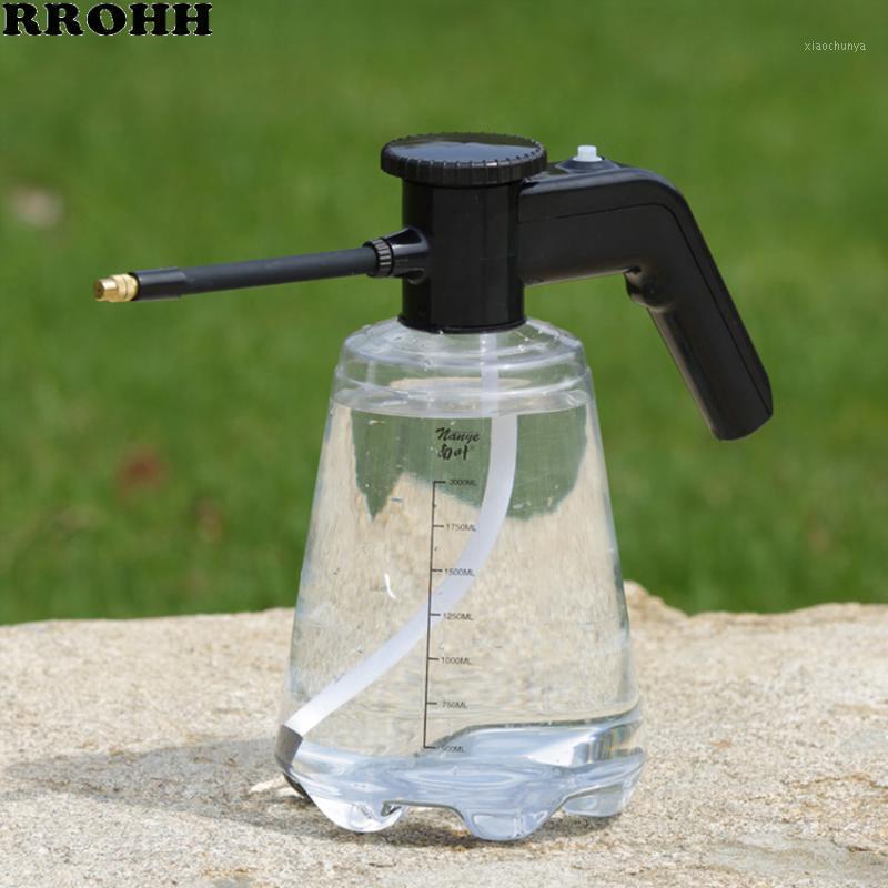

2L transparent Garden Electric Sprayer with long mouth Nozzle High Pressure Spray Bottle Gardening Flower Watering Can Water Pot1